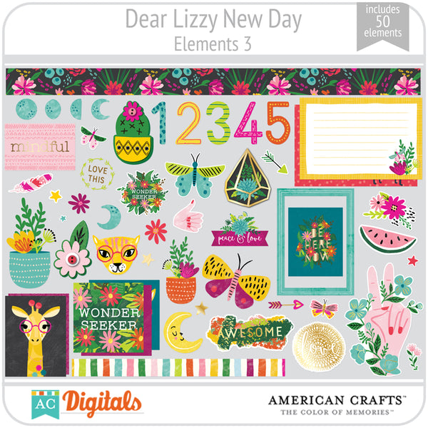 Dear Lizzy New Day Element Pack 3