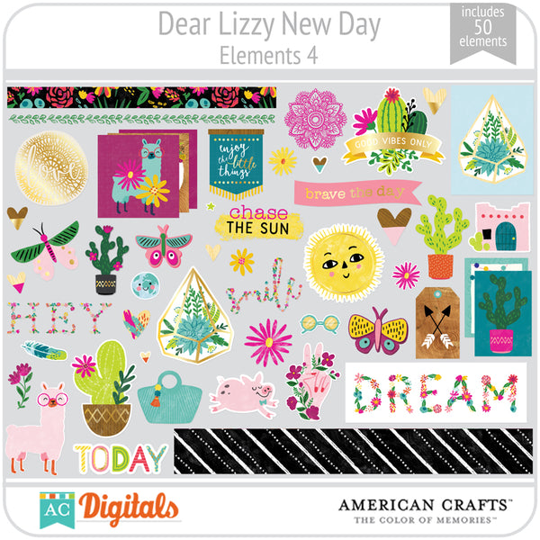 Dear Lizzy New Day Element Pack 4