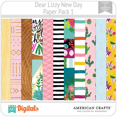 Dear Lizzy New Day Paper Pack 1