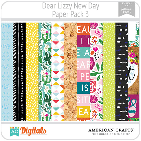 Dear Lizzy New Day Paper Pack 3