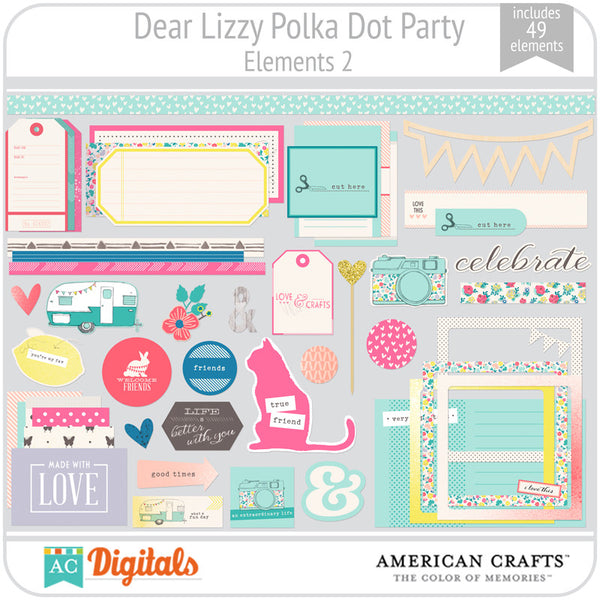 Dear Lizzy Polka Dot Party Element Pack 2