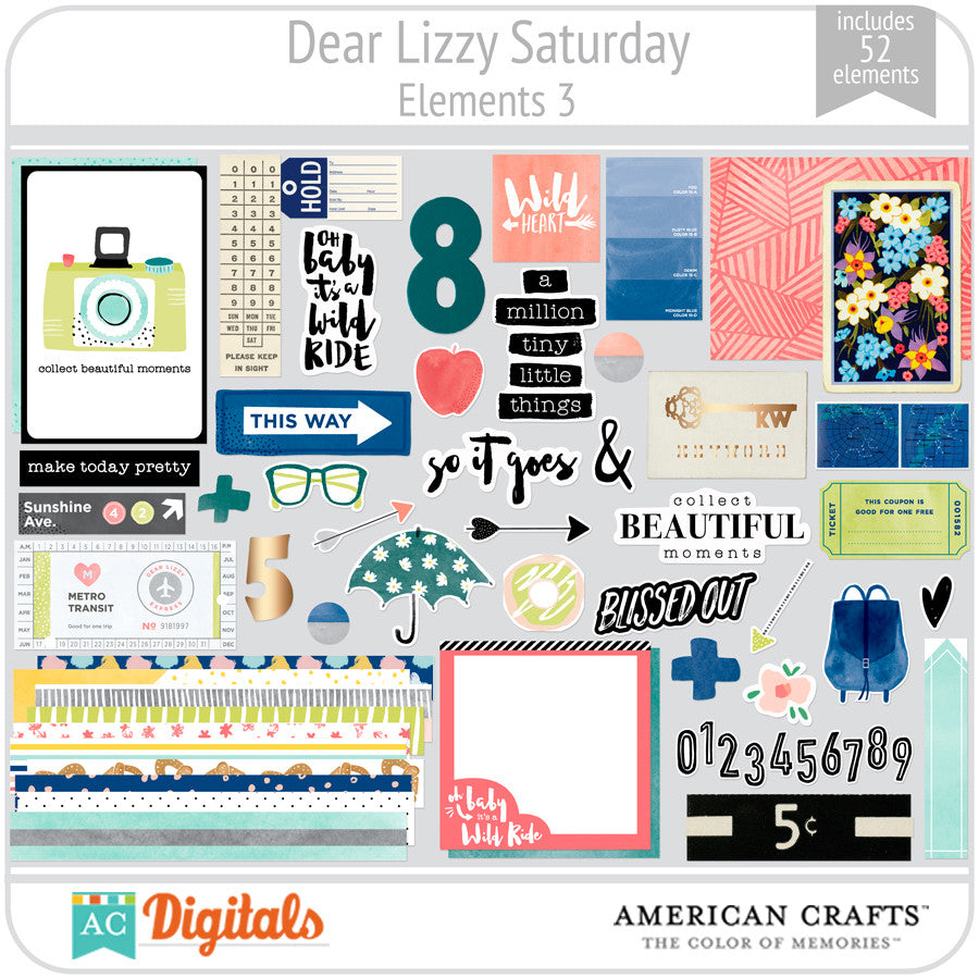 Dear Lizzy Saturday Element Pack 3