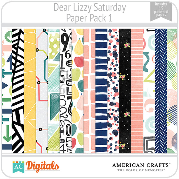 Dear Lizzy Saturday Paper Pack 1
