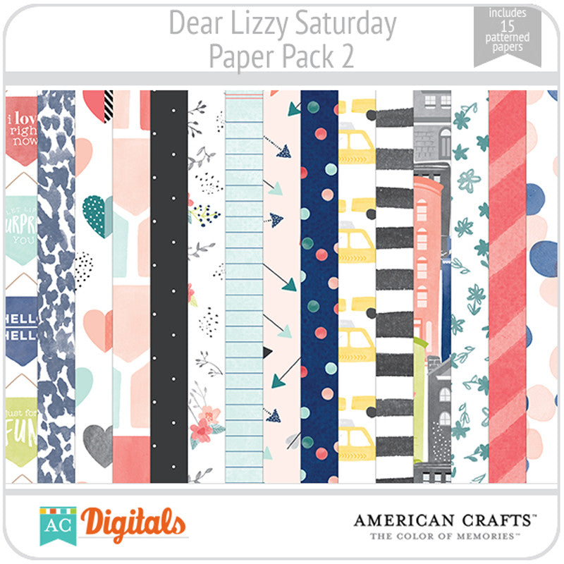 Dear Lizzy Saturday Paper Pack 2