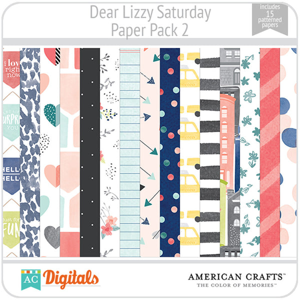 Dear Lizzy Saturday Paper Pack 2