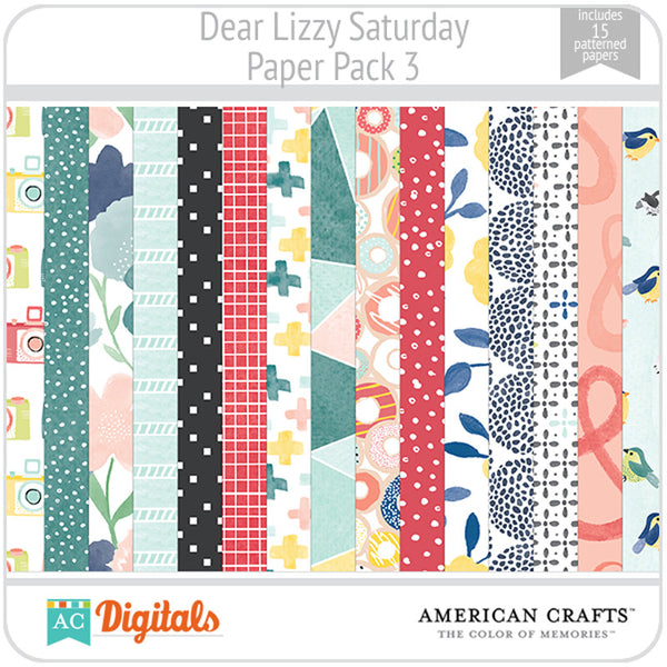 Dear Lizzy Saturday Paper Pack 3