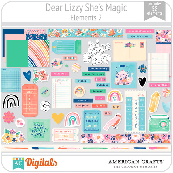 Dear Lizzy She's Magic Element Pack 2
