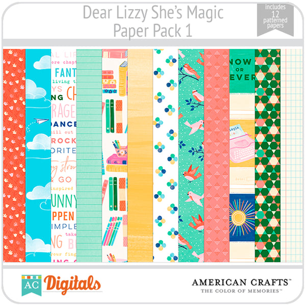 Dear Lizzy She's Magic Paper Pack 1