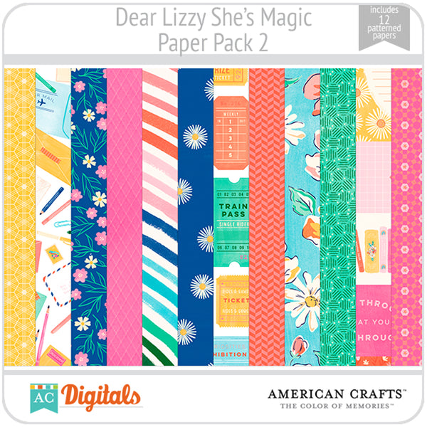 Dear Lizzy She's Magic Paper Pack 2