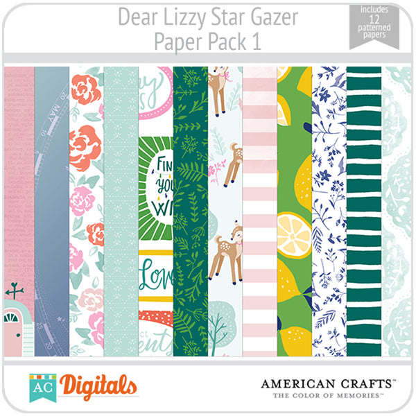 Dear Lizzy Star Gazer Paper Pack 1