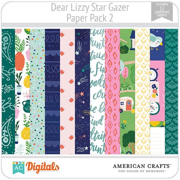 Dear Lizzy Star Gazer Paper Pack 2