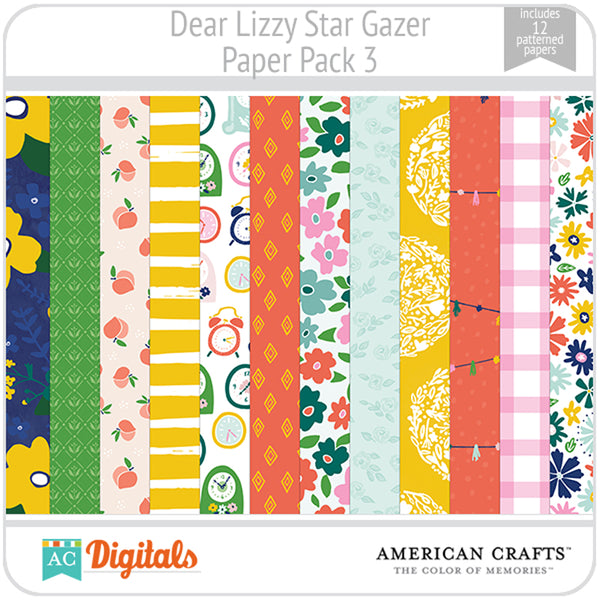 Dear Lizzy Star Gazer Paper Pack 3