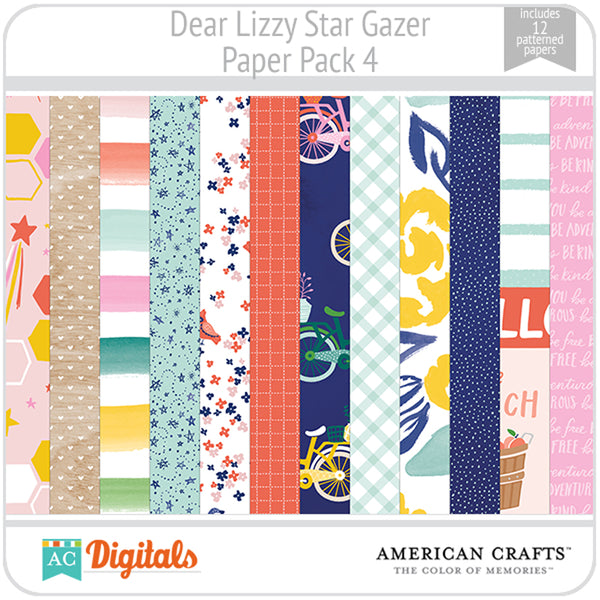 Dear Lizzy Star Gazer Paper Pack 4