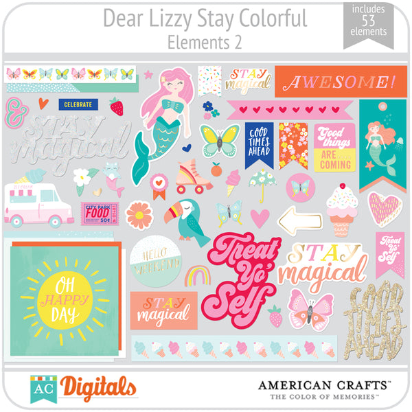 Dear Lizzy Stay Colorful Element Pack 2