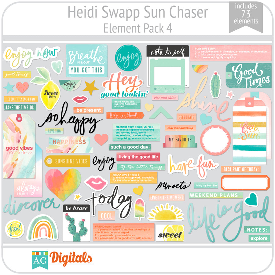 Heidi Swapp Sun Chaser Ephemera Die Cuts (HS315771)