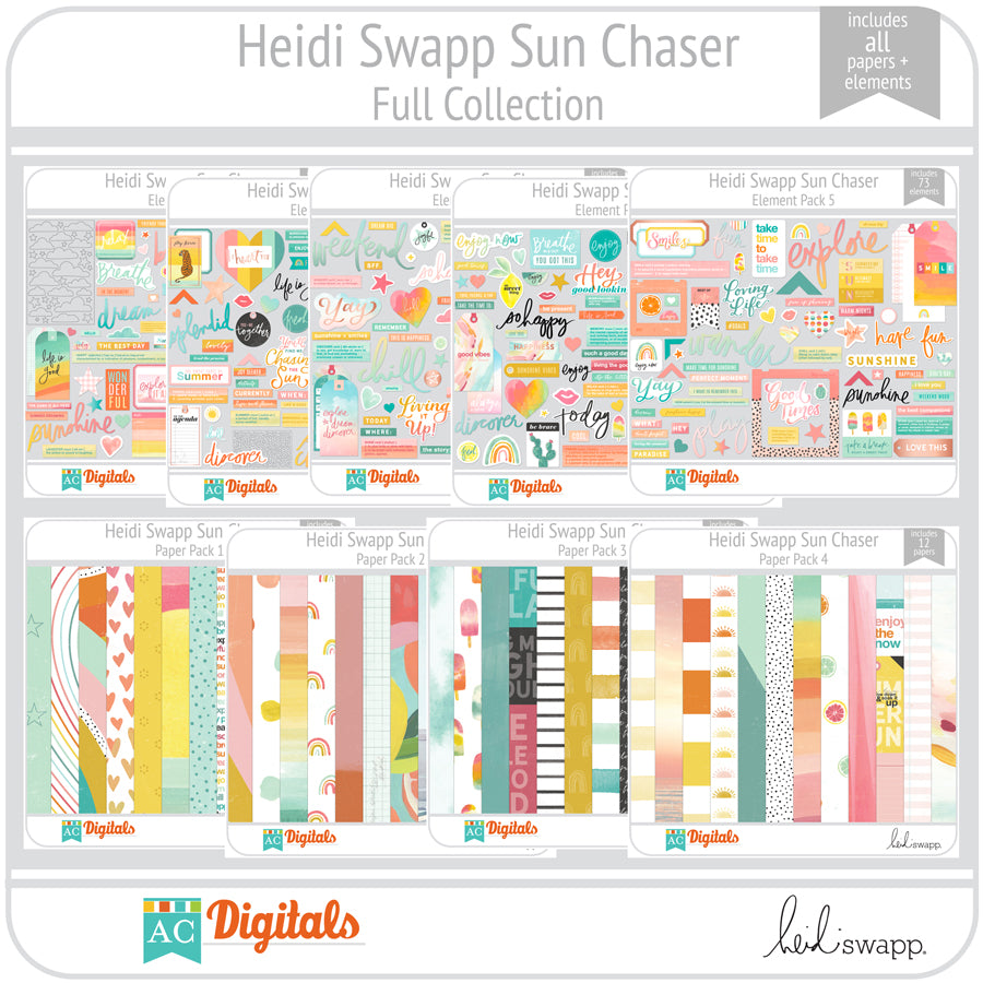 Heidi Swapp Collection Sun Chaser 12 in. x 12 in. Paper Sunshine