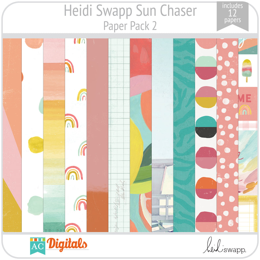 Heidi Swapp - Sun Chaser Collection - 6 x 12 Cardstock Sticker Sheet 315769