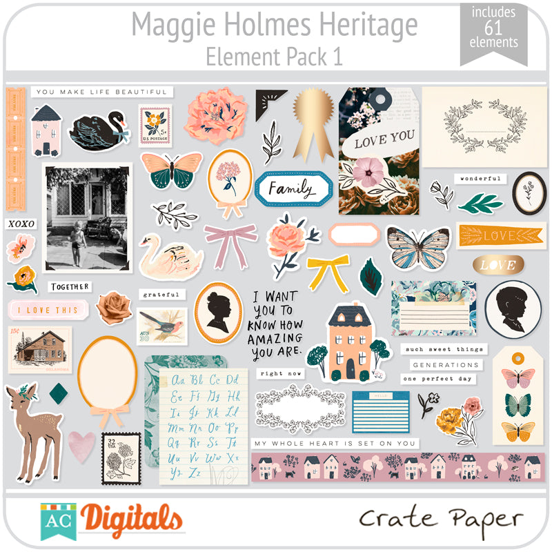 Maggie Holmes Heritage Element Pack 1