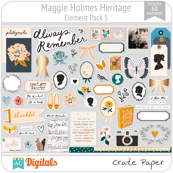 Maggie Holmes Heritage Element Pack 5