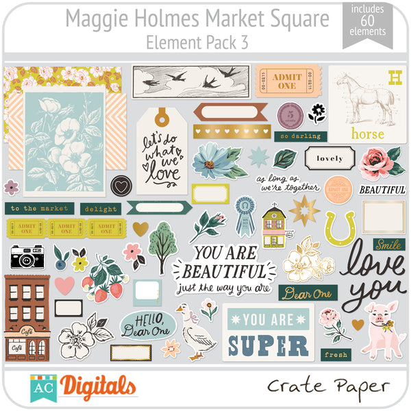 Maggie Holmes Market Square Element Pack 3