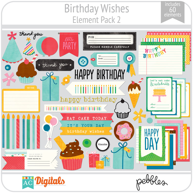 Birthday Salutations Element Pack #1