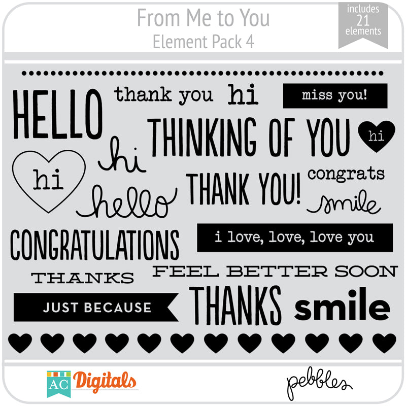 From Me to You Element Pack 4
