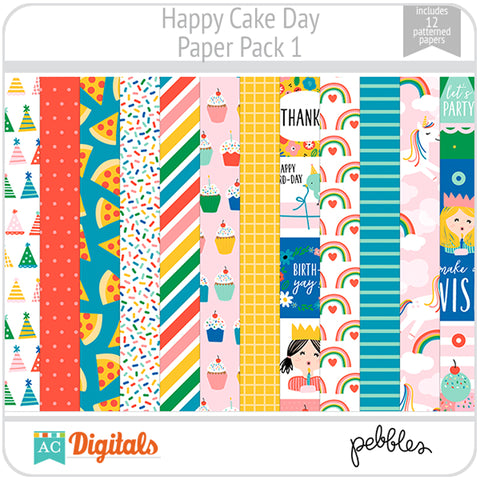 Happy Cake Day Paper Pack 1