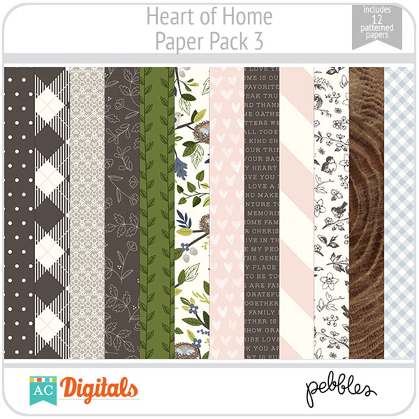 Heart of Home Paper Pack 3