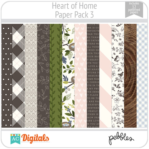 Heart of Home Paper Pack 3