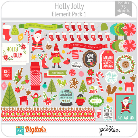 Holly Jolly Element Pack 1