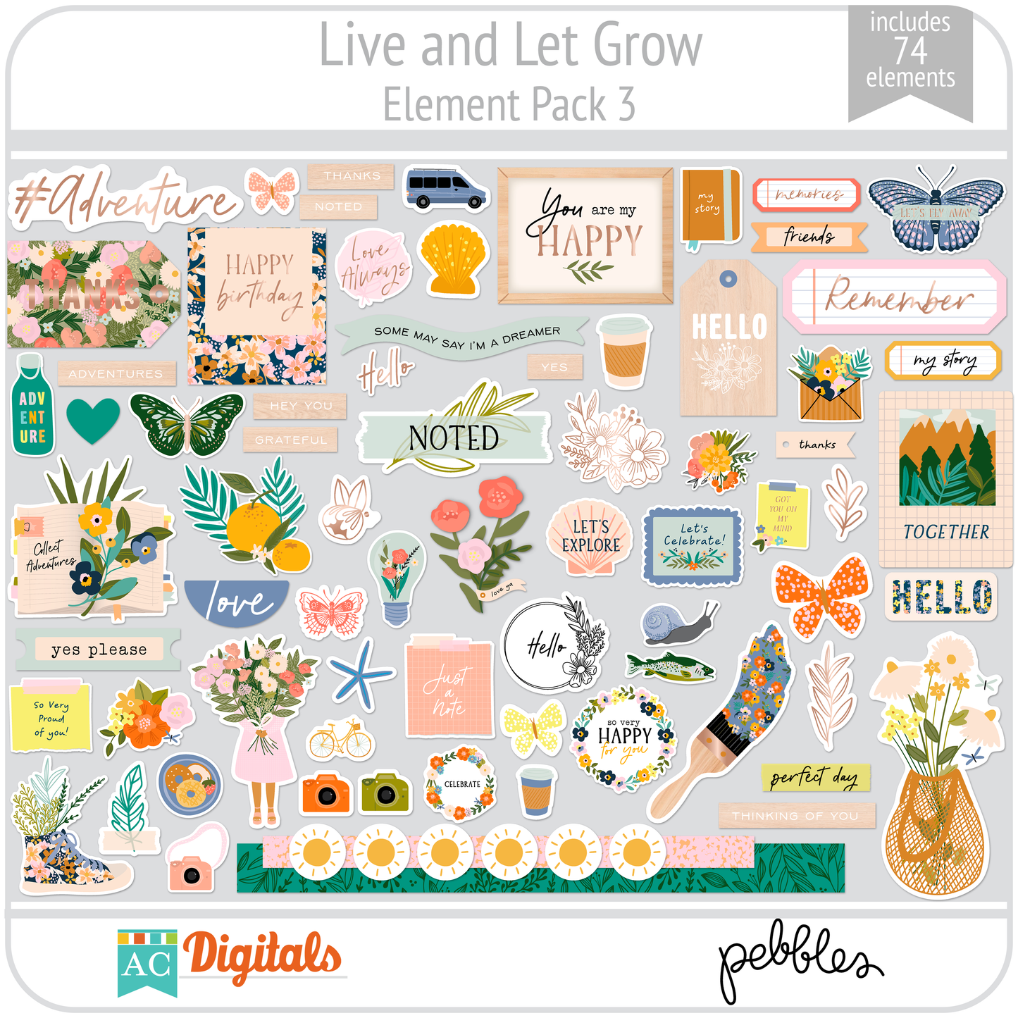 Live and Let Grow Element Pack 3