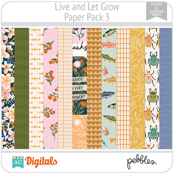 Live and Let Grow Paper Pack 3