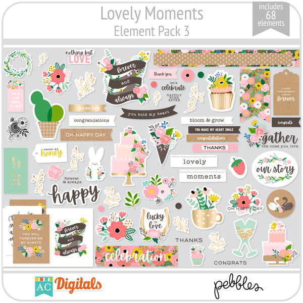 Lovely Moments Element Pack 3