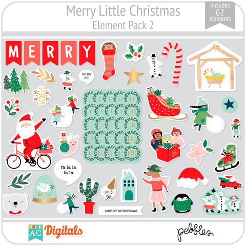 Merry Little Christmas Element Pack 2