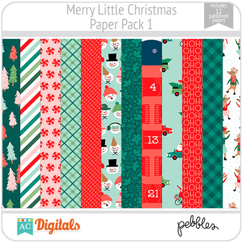 Merry Little Christmas Paper Pack 1