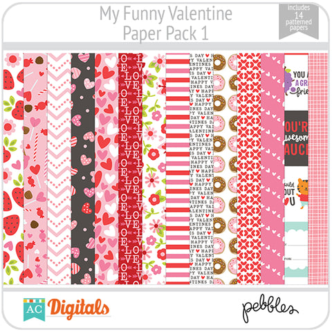 My Funny Valentine Paper Pack 1