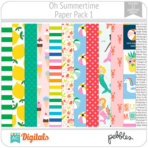 Oh Summertime Paper Pack 1