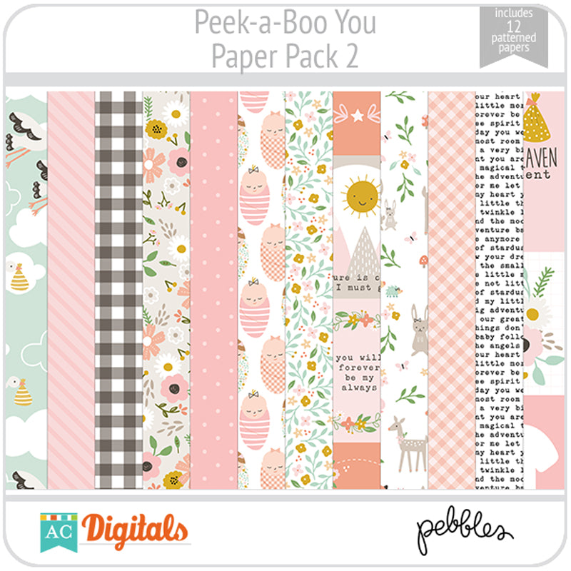 Peek-a-Boo You Paper Pack 2