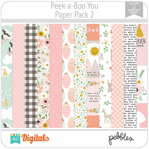 Peek-a-Boo You Paper Pack 2