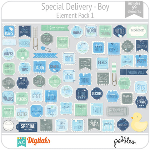 Special Delivery - Boy Element Pack 1