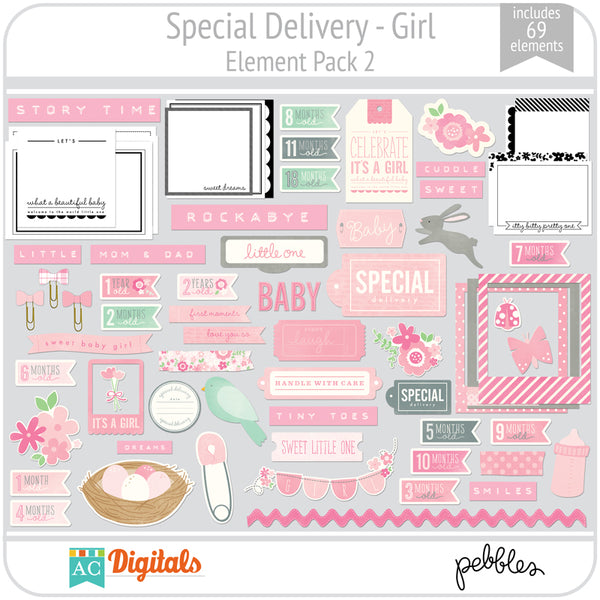 Special Delivery - Girl Element Pack 2