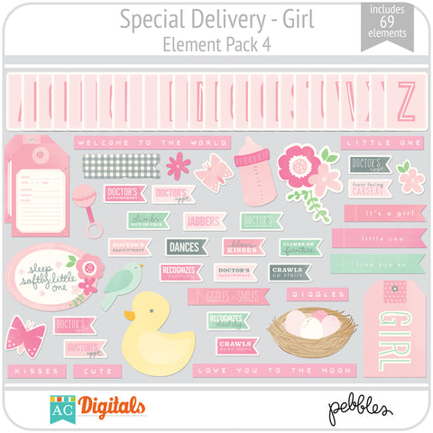 Special Delivery - Girl Element Pack 4