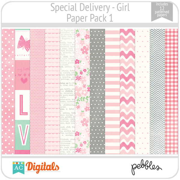 Special Delivery - Girl Paper Pack 1