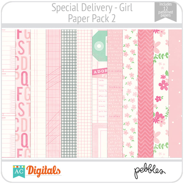 Special Delivery - Girl Paper Pack 2