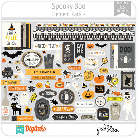 Spooky Boo Element Pack 2