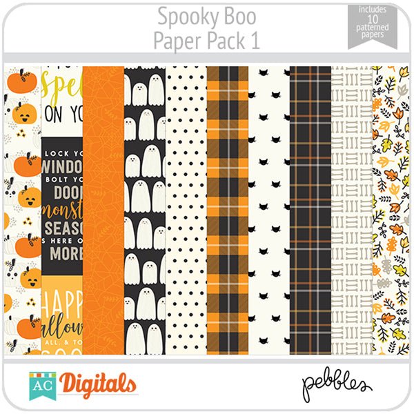 Spooky Boo Paper Pack 1