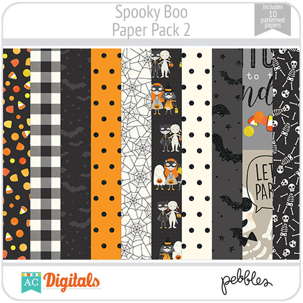 Spooky Boo Paper Pack 2
