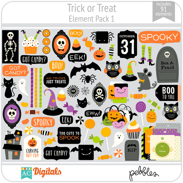 Trick or Treat Element Pack 1
