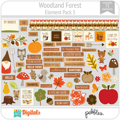 Woodland Forest Element Pack 3