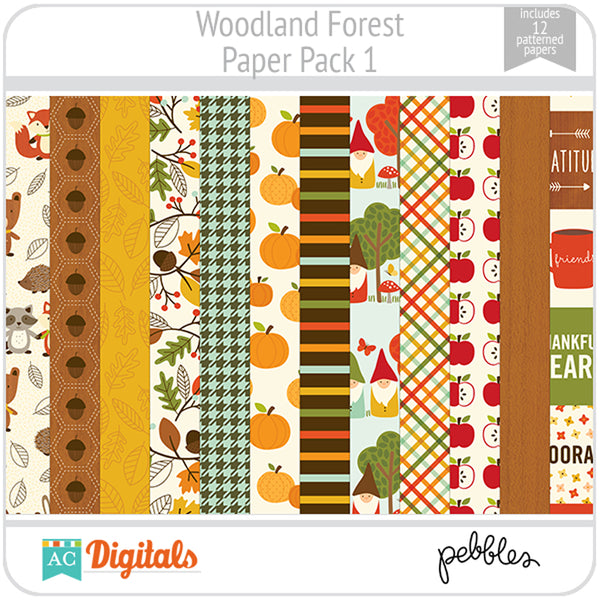 Woodland Forest Paper Pack 1